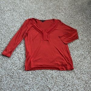 Orange Long Sleeve with Ruffles